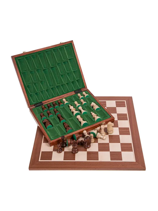 Profi Schach Set Nr 5 - Mahagoni Lux