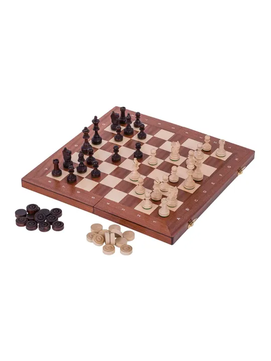 Schach + Dame - L - Online Schach Shop - sklep-szachy.mom