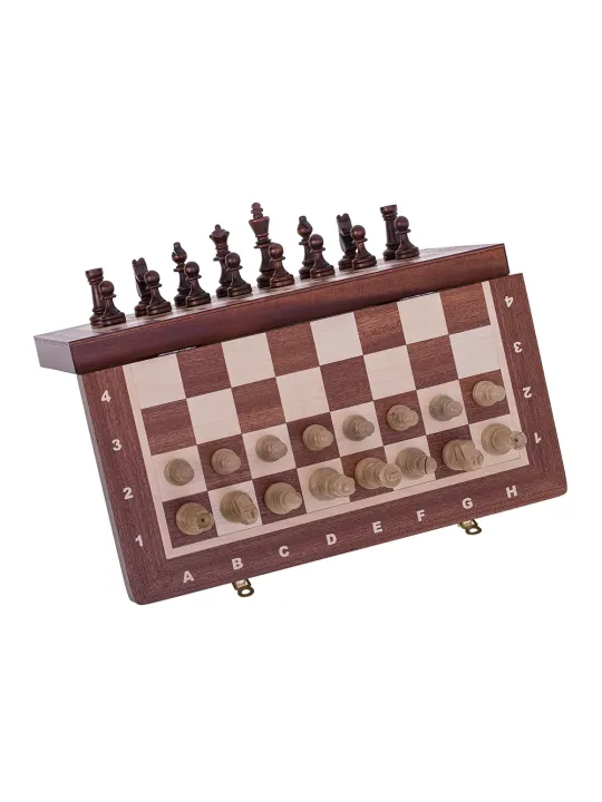 Chess Magnetic - Staunton 3 - Mahogany -  Chess Shop - sklep-szachy.mom