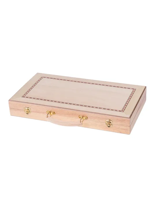 Backgammon 447 - Beech - Inlay - Online Shop - sklep-szachy.mom