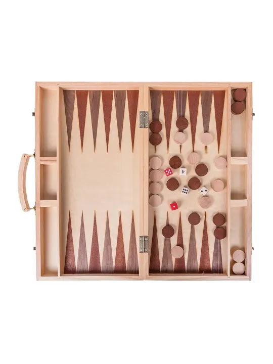 Backgammon 447 - Beech - Inlay - Online Shop - sklep-szachy.mom