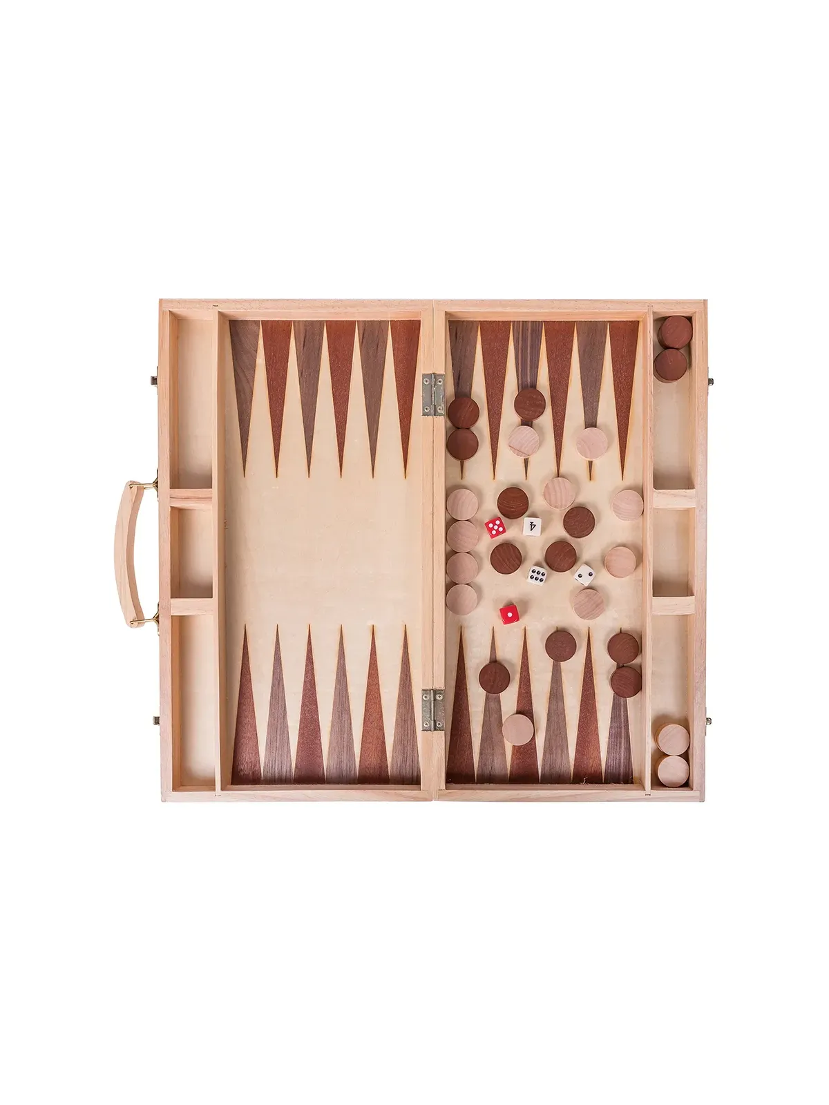 Backgammon 447 - Beech - Inlay - Online Shop - sklep-szachy.mom