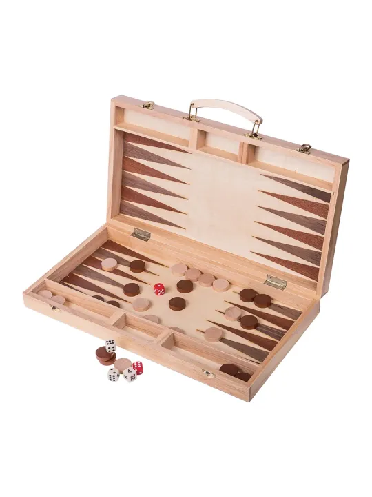 Backgammon 447 - Beech - Inlay - Online Shop - sklep-szachy.mom