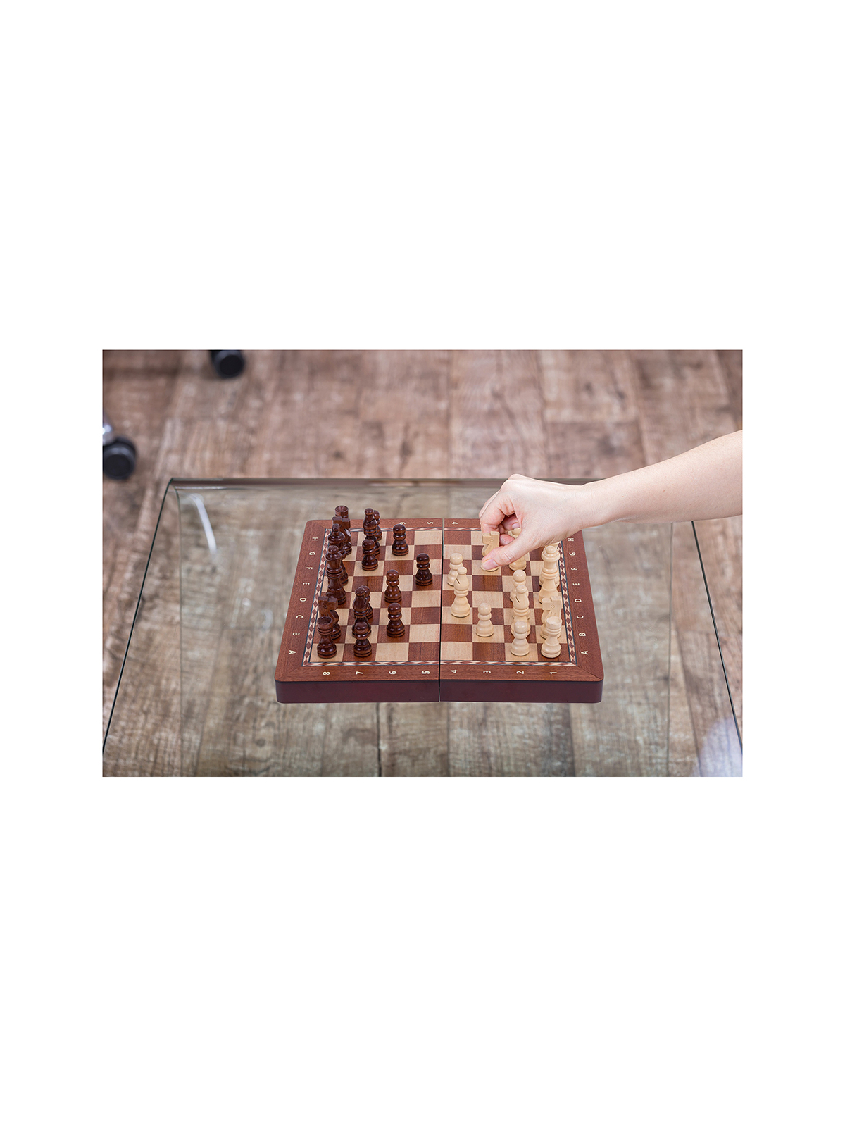 Chess Magnetic 290 - Mahogany - sklep-szachy.mom