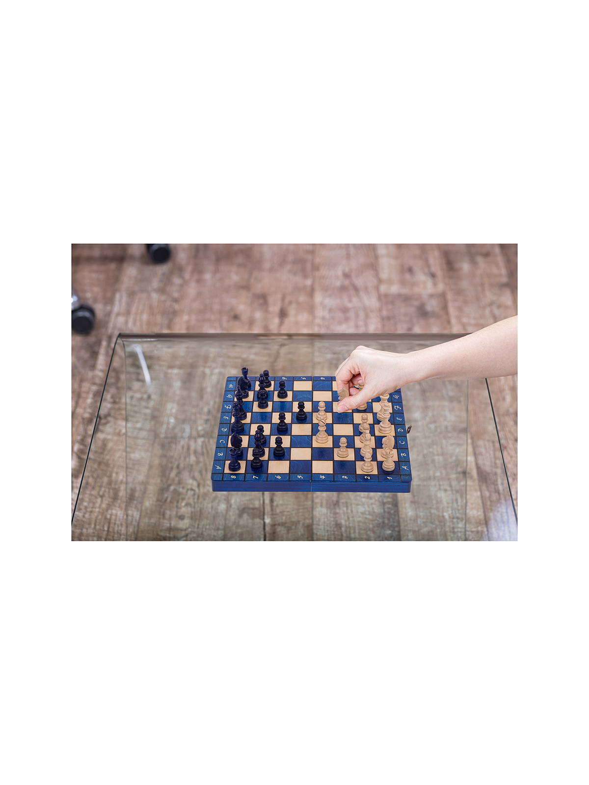 Chess Magnetic - 280  Blue - Online Chess Shop -  sklep-szachy.mom