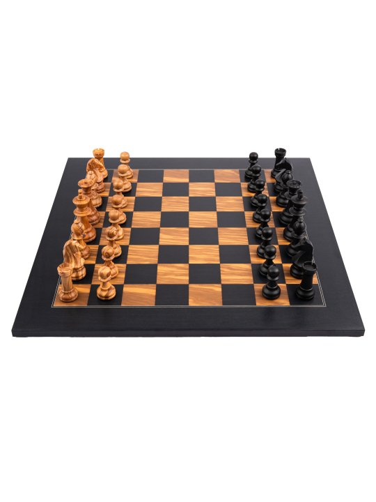 Black Olive Deluxe - Chess Set - Chess Shop - sklep-szachy.mom