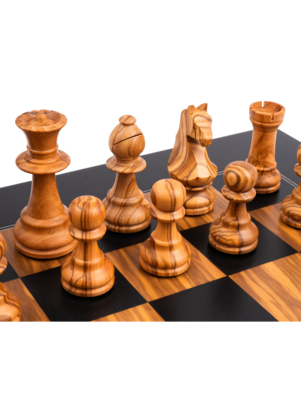 Black Olive Deluxe - Chess Set - Chess Shop - sklep-szachy.mom
