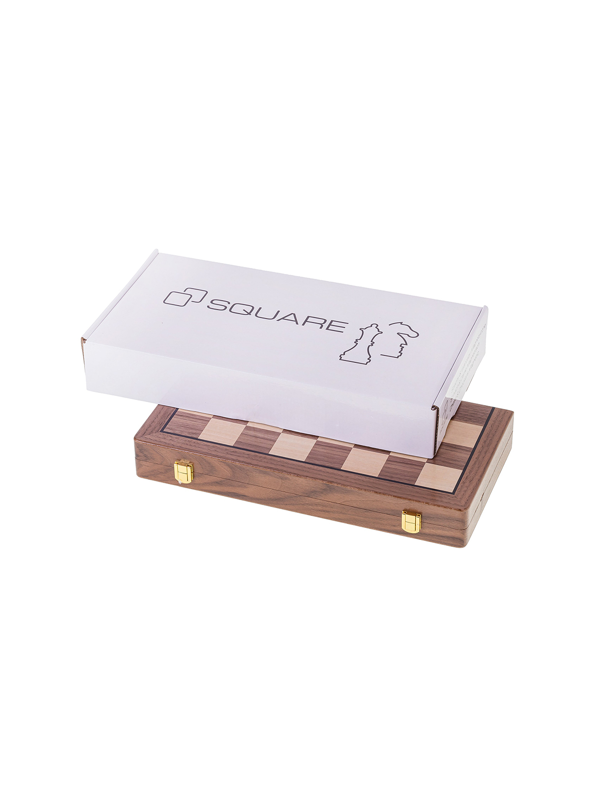 Szachy Warcaby Magnetyczne 380 - Orzech - sklep-szachy.mom