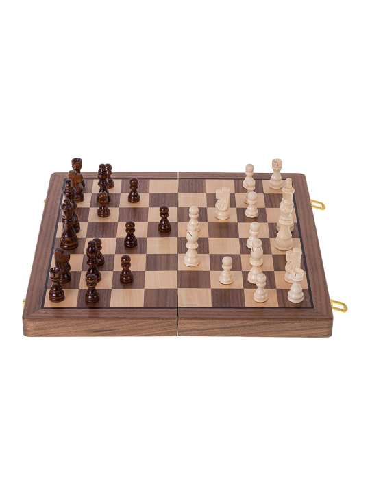 Schach Dame Magnetisch 380 - Nuss - sklep-szachy.mom