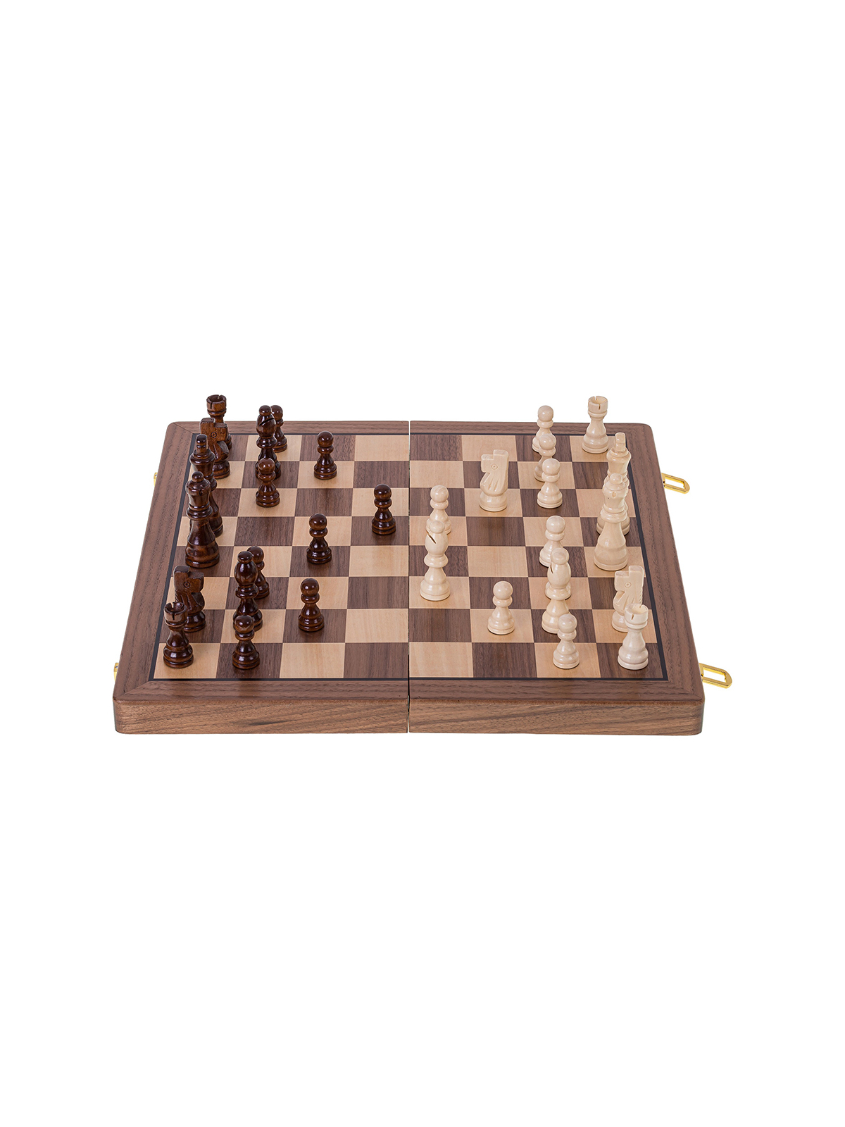 Schach Dame Magnetisch 380 - Nuss - sklep-szachy.mom