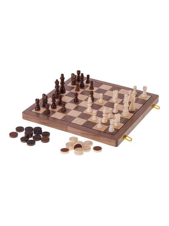 Schach Dame Magnetisch 380 - Nuss - sklep-szachy.mom