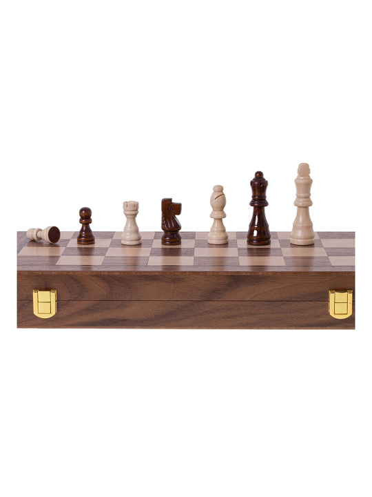 Schach Dame Magnetisch 380 - Nuss - sklep-szachy.mom