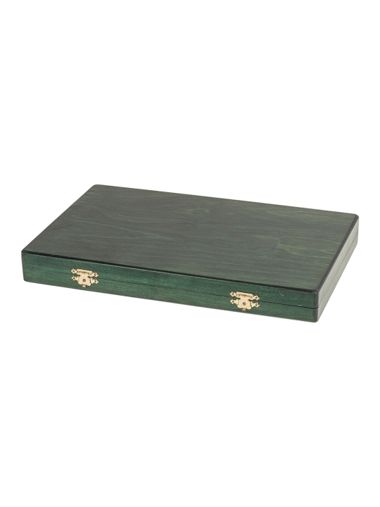 Backgammon z drewna  33 Green  - sklep-szachy.mom