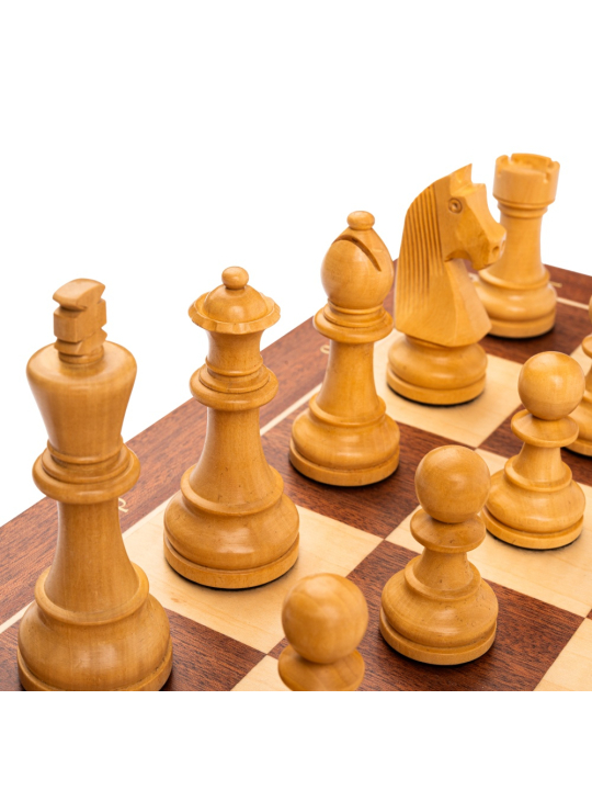 Mahogany Standard D - Chess Set - Chess Shop - sklep-szachy.mom