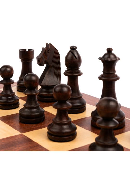 Mahogany Standard D - Chess Set - Chess Shop - sklep-szachy.mom