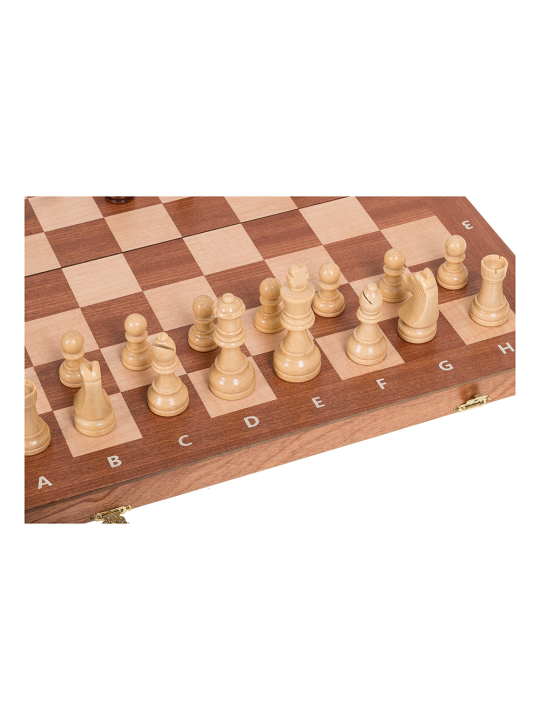 Magnetisch Schach Turnier 470 - Mahagoni - Online Schach Shop - sklep-szachy.mom