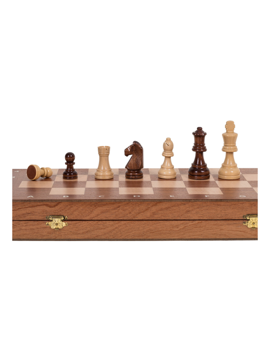 Magnetisch Schach Turnier 470 - Mahagoni - Online Schach Shop - sklep-szachy.mom