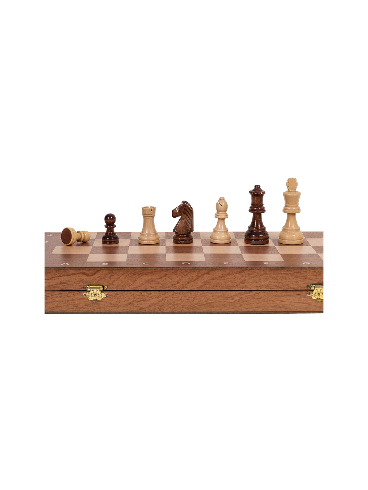 Magnetisch Schach Turnier 470 - Mahagoni - Online Schach Shop - sklep-szachy.mom