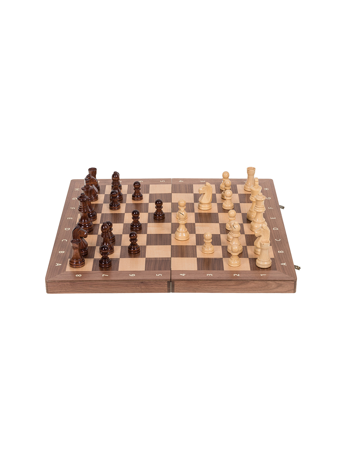 Magnetisch Schach Turnier 470 - Nuss - Online Schach Shop - sklep-szachy.mom