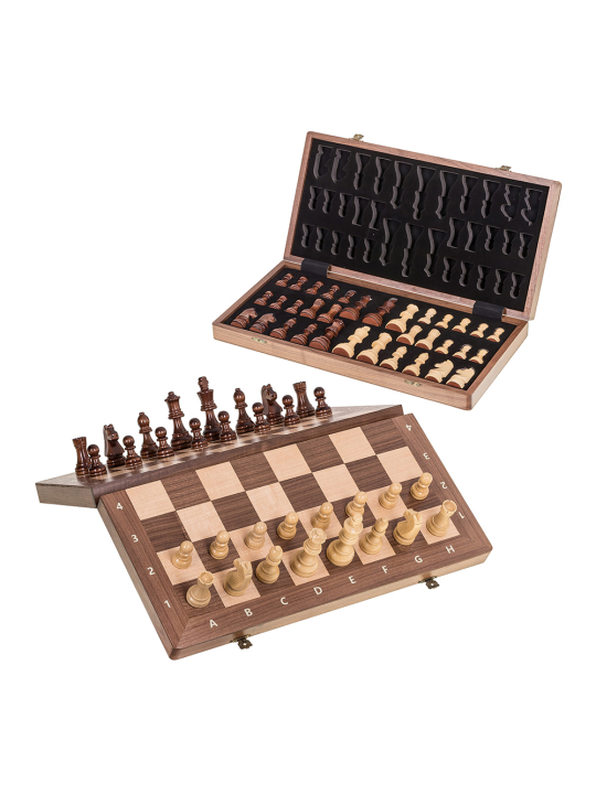 Magnetic Chess Tournament 470 - Walnut- Online Chess Shop - sklep-szachy.mom