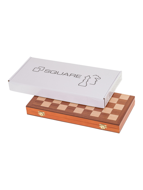 Chess Checkers Magnetic 380 - Mahogany L - sklep-szachy.mom