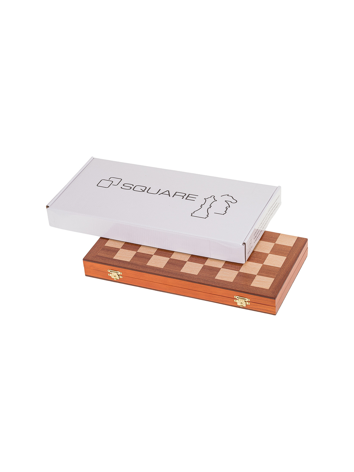 Chess Checkers Magnetic 380 - Mahogany L - sklep-szachy.mom