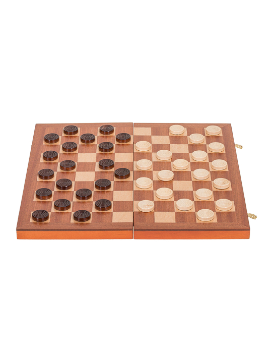 Magnetisch Dame 100 Feld - Mahagoni L - sklep-szachy.mom