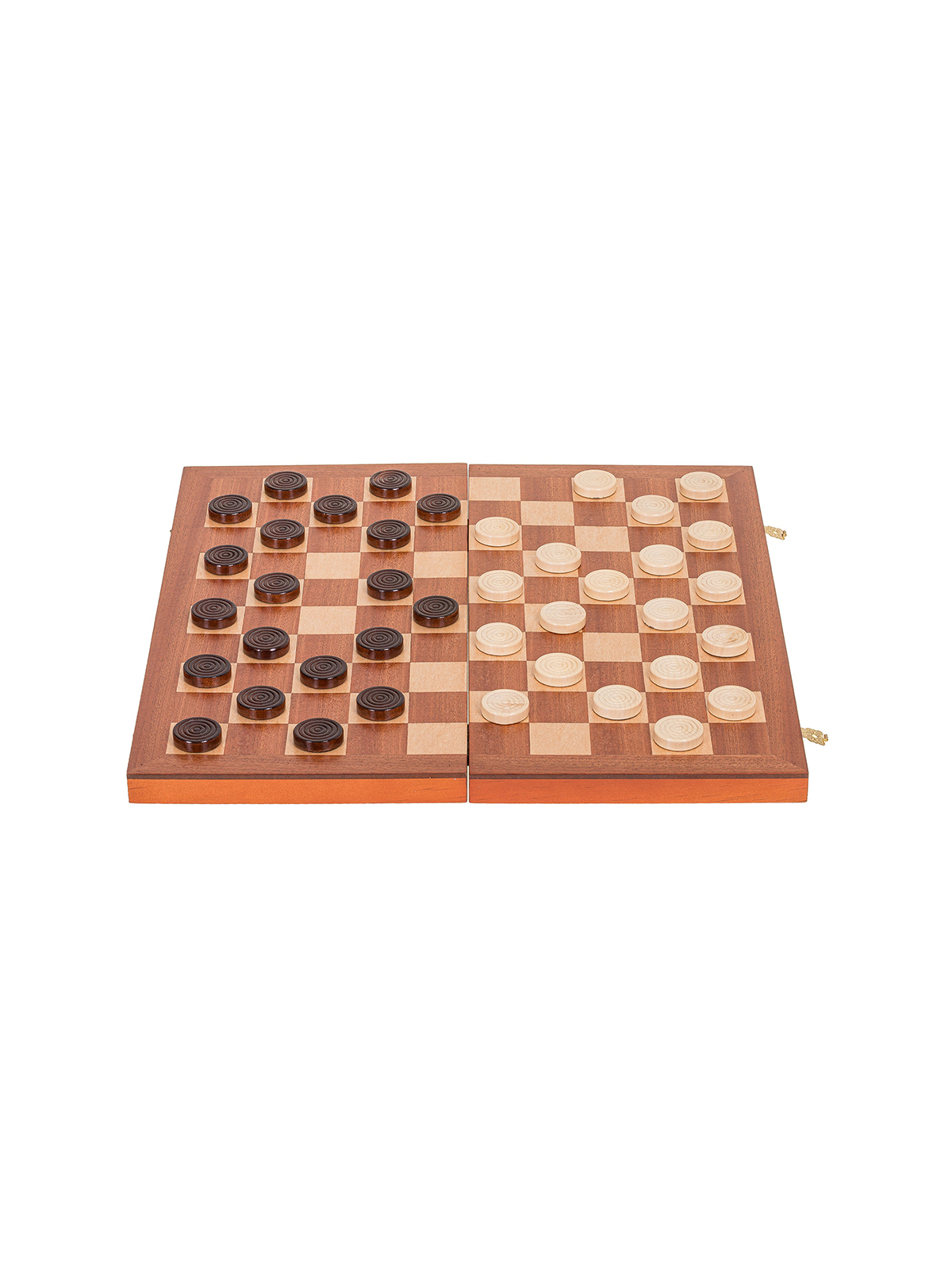 Chess Checkers Magnetic 380 - Mahogany L - sklep-szachy.mom