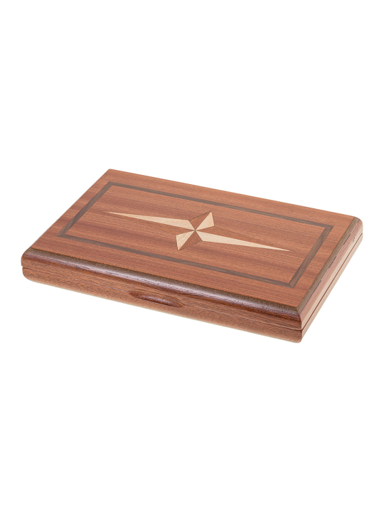 Backgammon 330 - Mahoń - sklep-szachy.mom