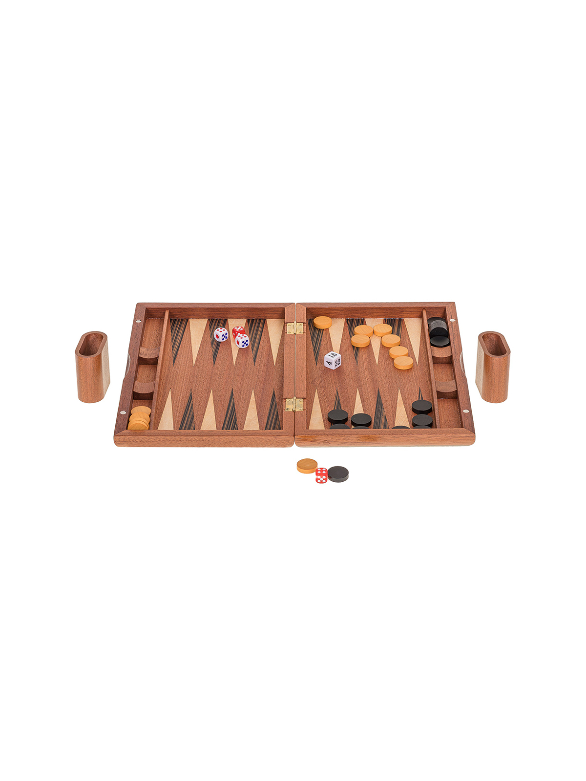 Backgammon 330 - Mahoń - sklep-szachy.mom
