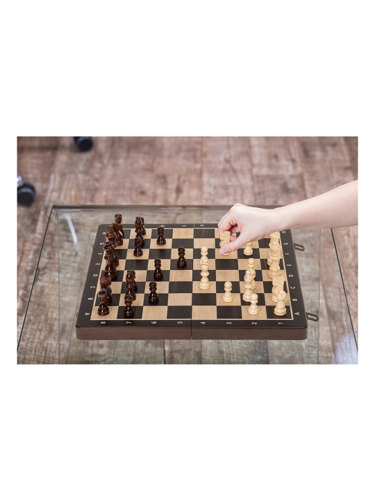 Schach Dame Magnetisch 380 - Ebenholz - sklep-szachy.mom