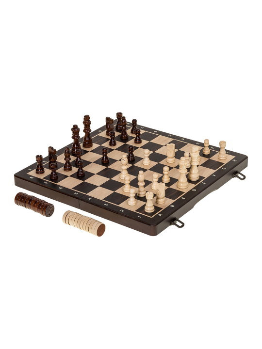 Schach Dame Magnetisch 380 - Ebony- sklep-szachy.mom