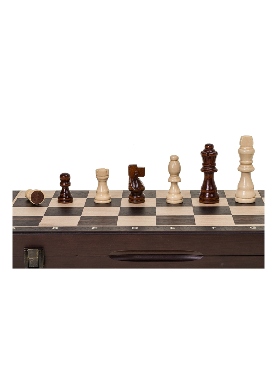 Schach Dame Magnetisch 380 - Ebenholz - sklep-szachy.mom