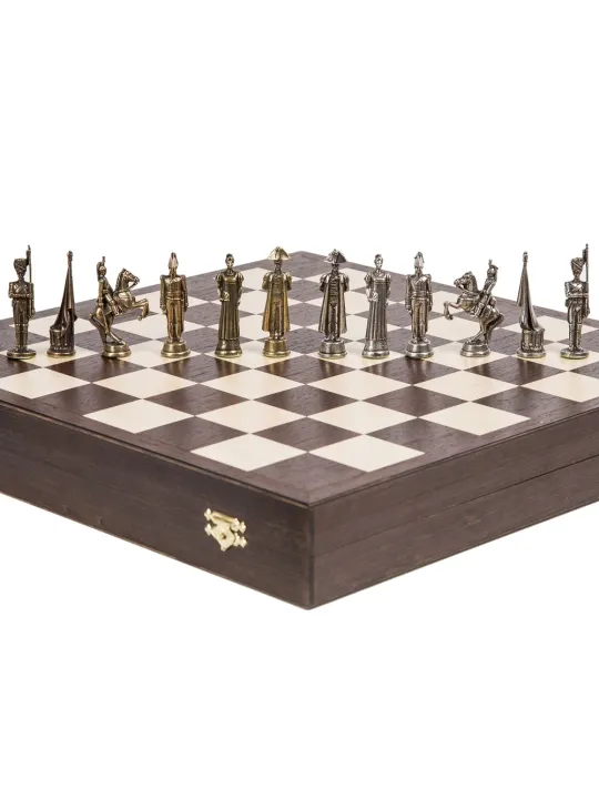 Schachfiguren Französisch - Metal Lux